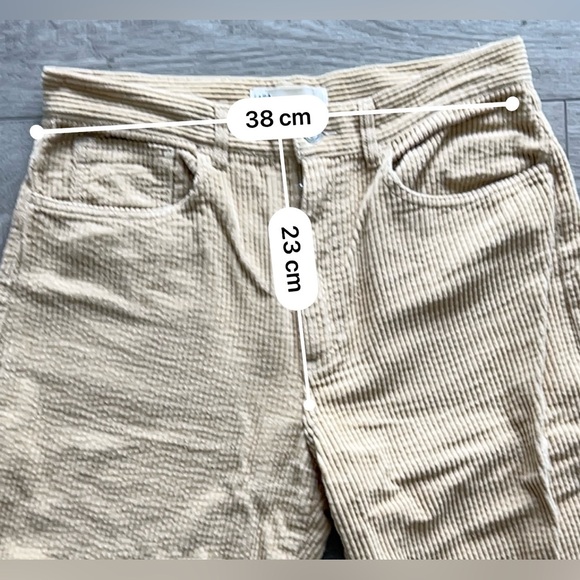 Zara Corduroy Pants Beige Size US:6 - Picture 6 of 8
